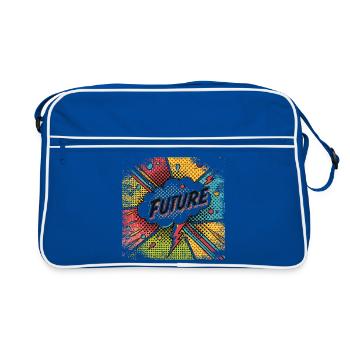 FUTURE in a Pop Art Style - Retro Bag - blue/white - Front