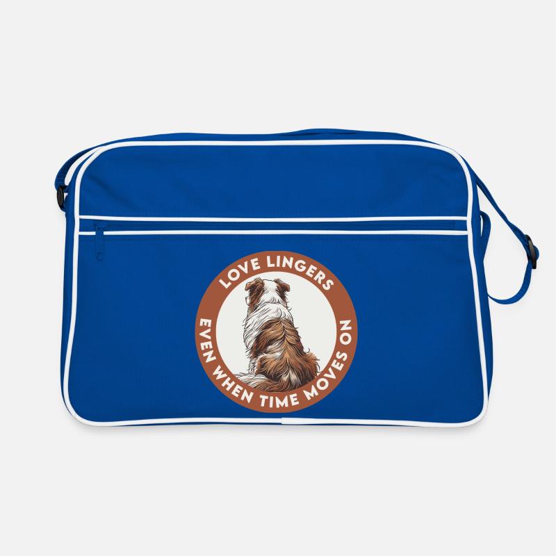 Love Lingers Even When Time Moves On - Retro Tasche - Blau/Weiß