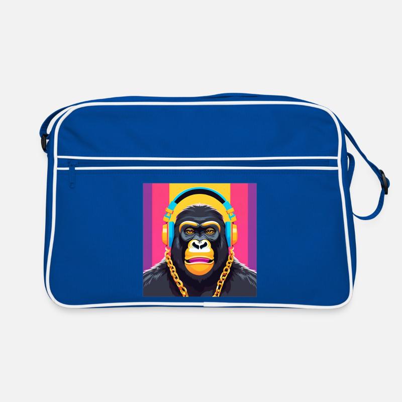 gorilla, primate, monkey Retro Bag