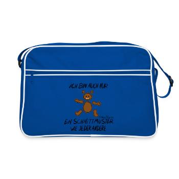 Modèle Ours - Sac Retro - bleu/blanc - Devant