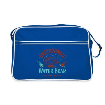 Unstoppable as a tardigrade - Retro Bag - blue/white - Front