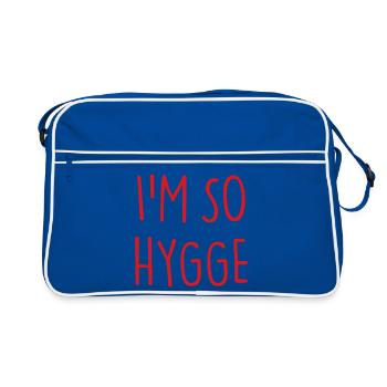 JE SUIS TELLEMENT HYGGE - Sac Retro - bleu/blanc - Devant