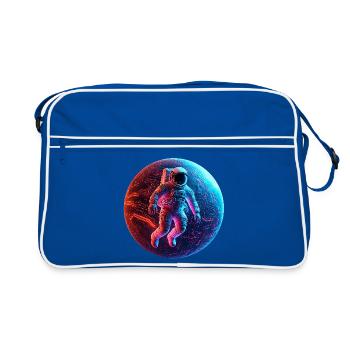 astro - Retro Tasche - Blau/Weiß - Vorne
