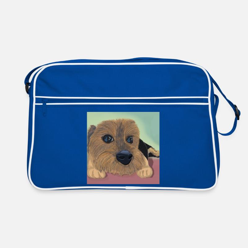 Hundeaugen oder Liebesreflex Retro Tasche