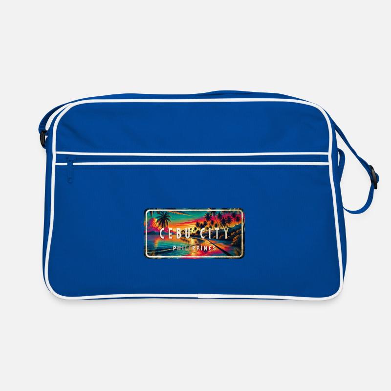 Cebu City – Tropical Retro Schild Retro Tasche
