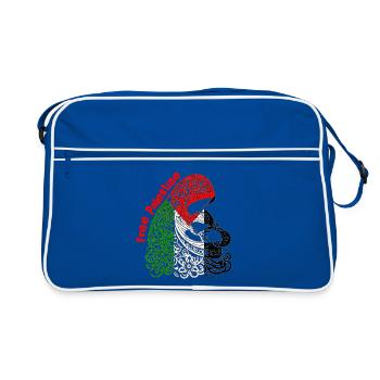 Palestine libre - Sac Retro - bleu/blanc - Devant