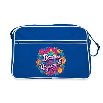 Devenir ingouvernable - Sac Retro - bleu/blanc - Devant