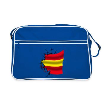 Drapeau de l’Espagne - Espagne - Drapeau Broken Design - Sac Retro - bleu/blanc - Devant