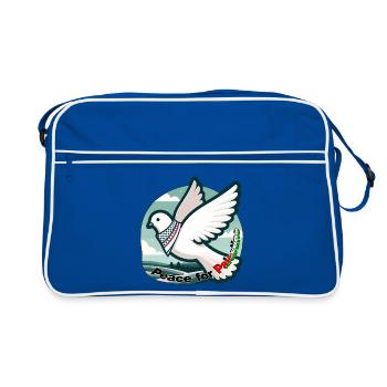Paix pour la Palestine - Sac Retro - bleu/blanc - Devant