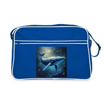 Animal Totem Baleine Galactique - Sac Retro - bleu/blanc - Devant