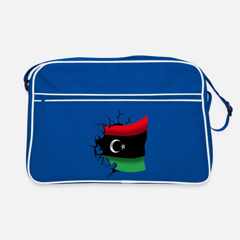 Drapeau de la Libye - Libye - Drapeau Broken Design Sac Retro