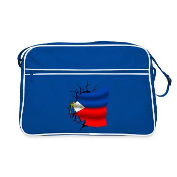 Philippine - Flag Broken - Retro Bag - blue/white - Front