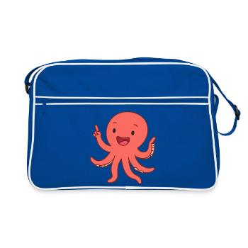 Happy Krakenkind - Sac Retro - bleu/blanc - Devant