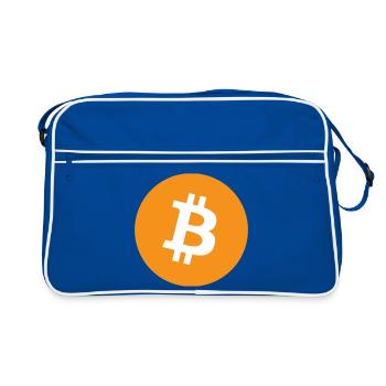 Bitcoin Logo - Sac Retro - bleu/blanc - Devant