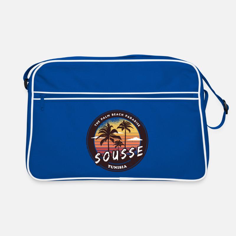 Sousse Palm Trees Vintage Design Retro Bag