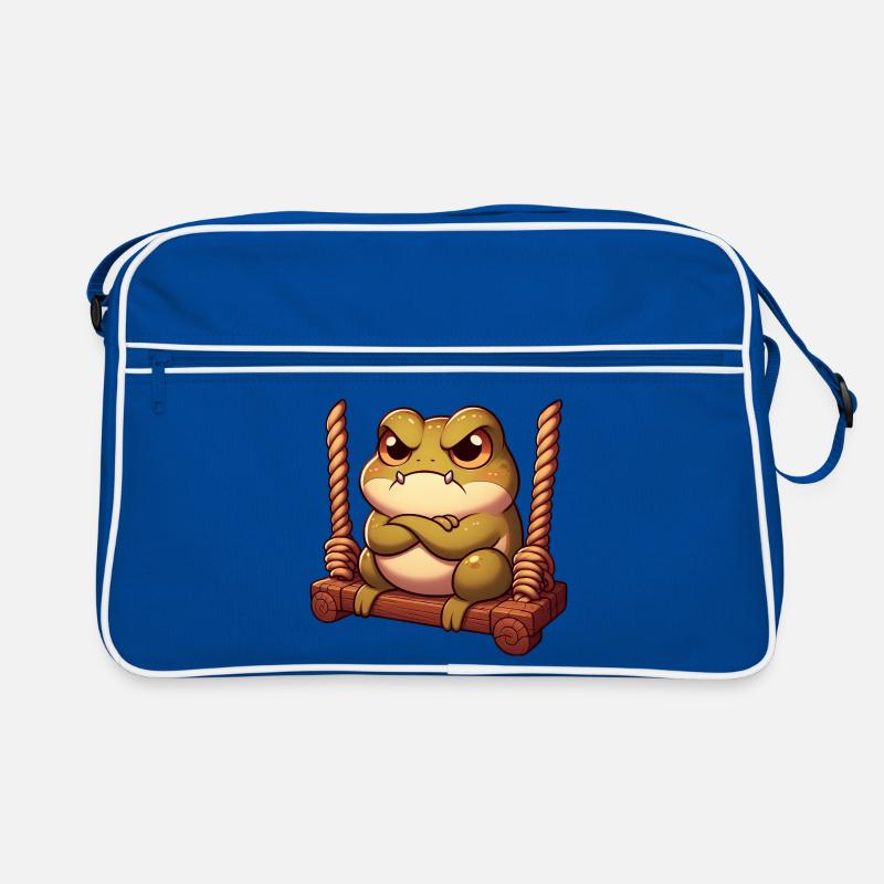 grenouille crapaud se balançant agacé en colère Sac Retro