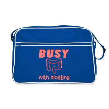 Irritable bowel syndrome - Bloating - Retro Bag - blue/white - Front