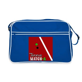 TENNIS COURT TENNIS MATCH MATCHA - Sac Retro - bleu/blanc - Devant
