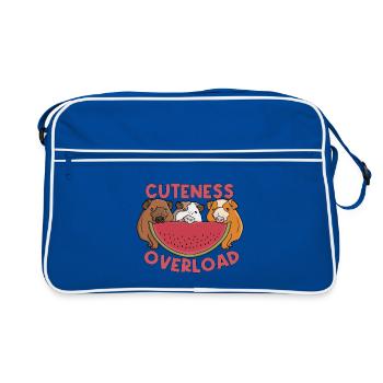 Cuteness overload - Retro Bag - blue/white - Front