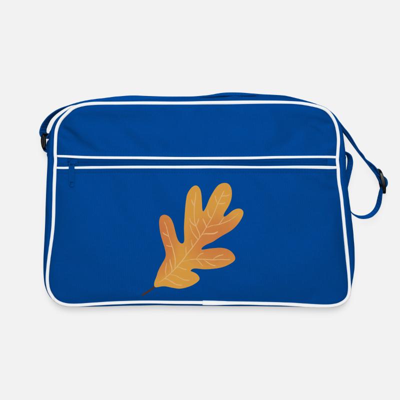 Herbst Eichenblatt Illustration Retro Tasche