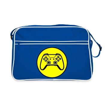 Icône du joypad de la manette - Sac Retro - bleu/blanc - Devant