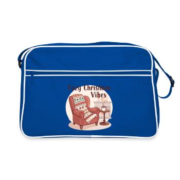 Fauteuil confortable – Cozy Christmas Vibes - Sac Retro - bleu/blanc - Devant