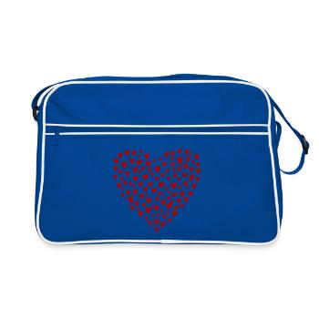 Collection Cœur : L’Amour en Rouge - Sac Retro - bleu/blanc - Devant