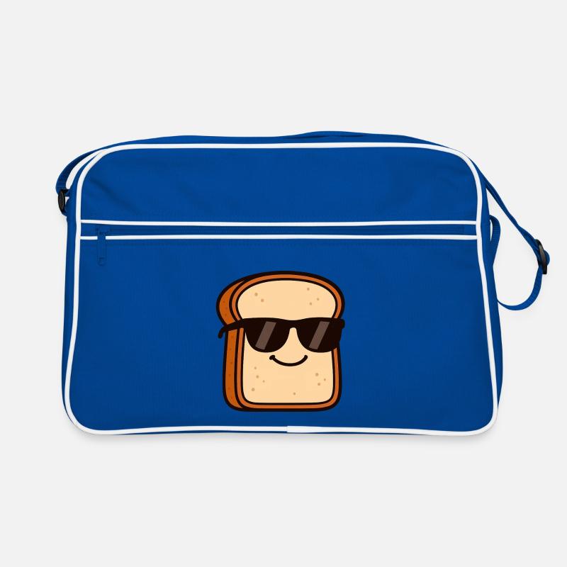 Cool bread with sunglasses Retro Bag