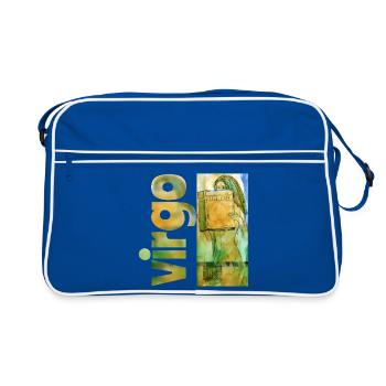 Zodiac sign Virgo - Retro Bag - blue/white - Front