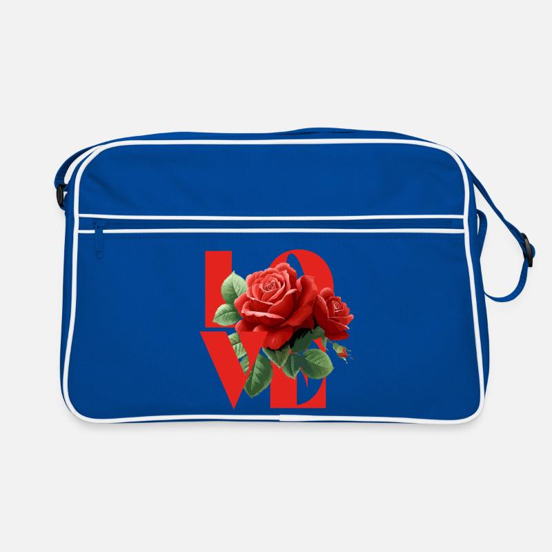 Romantic Rose Love Design Retro Bag