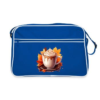 Autumnal cocoa - Retro Bag - blue/white - Front