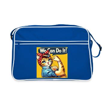 Kitty Rosie, l’amour des chats - Sac Retro - bleu/blanc - Devant