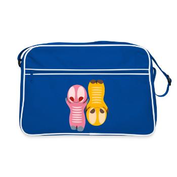 Cute kawaii figure - Retro Bag - blue/white - Front