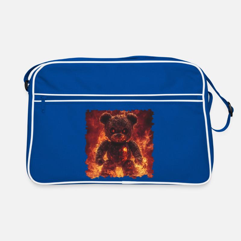 Flame bear, but I'm not a cuddly toy Retro Bag