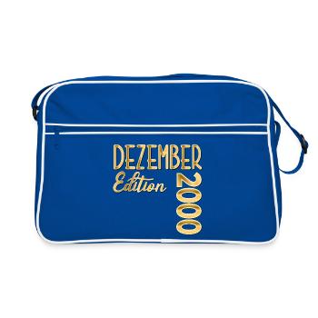 26. ANNIVERSAIRE 2000 DÉCEMBRE - Sac Retro - bleu/blanc - Devant