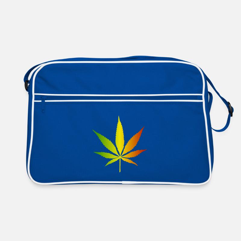 Rasta Gradient Cannabis Leaf Retro Bag