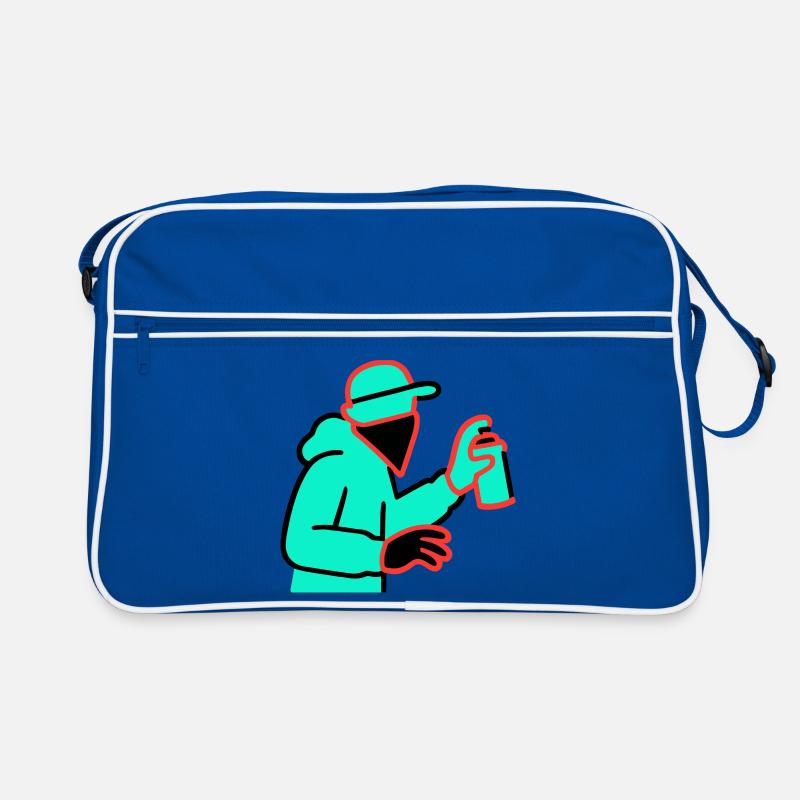 Neon Graffiti Sprayer Retro Tasche