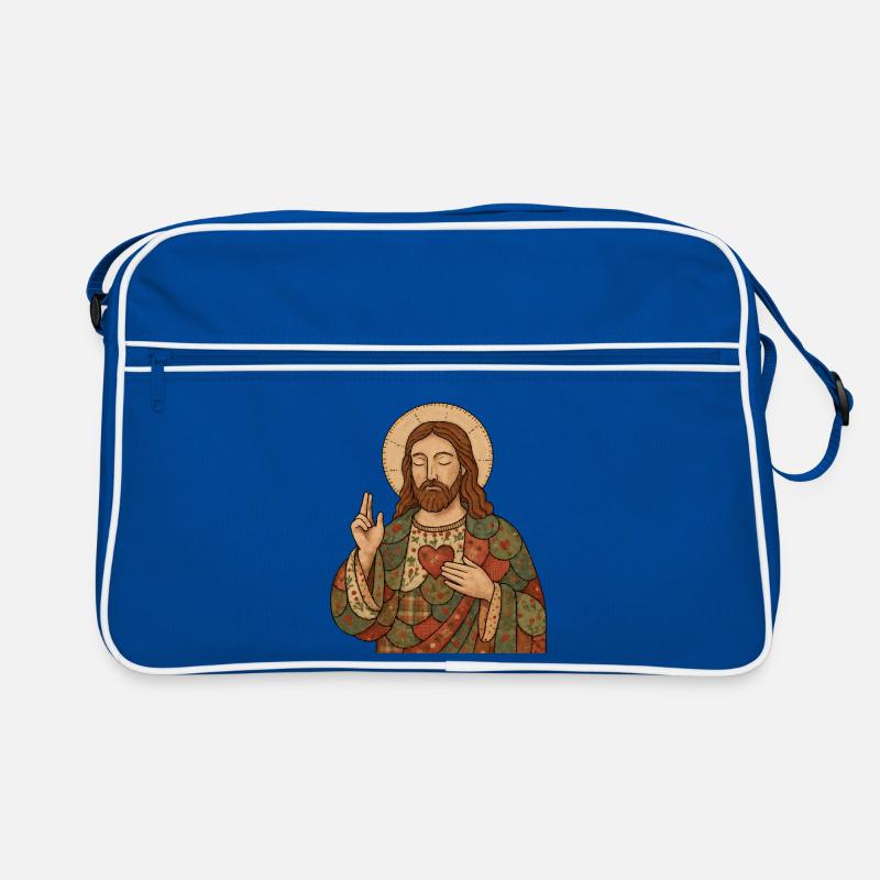 Christmas Patchwork Jesus Retro Bag