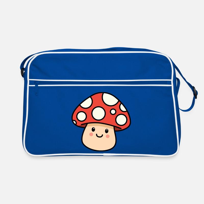 Champignon kawaii – Champignon joyeux Sac Retro