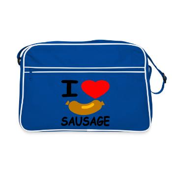 Bratwurst - Retro Bag - blue/white - Front