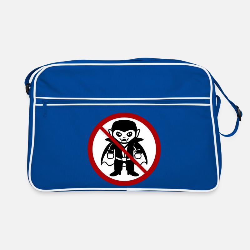 Not a vampire! Funny prohibition sign Halloween Retro Bag