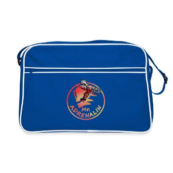 Mr Adrenalin Stunt Motocross - Retro Bag - blue/white - Front