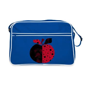 pomme - Sac Retro - bleu/blanc - Devant