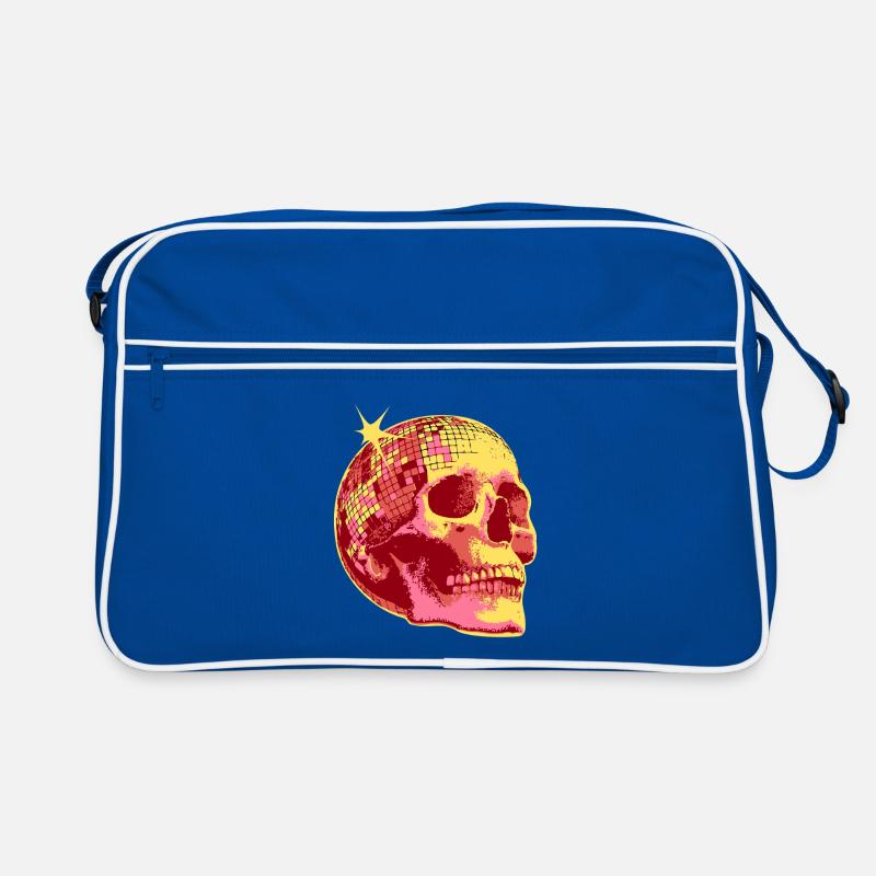 Disco Skull Mosaic Neon Retro Bag