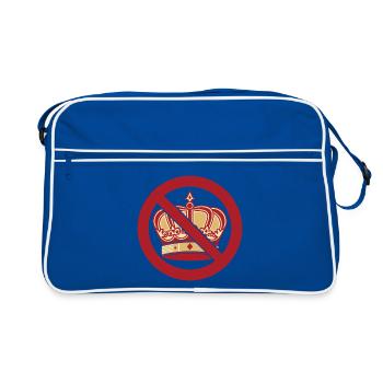 No Kings No Kings with King Crown - Retro Bag - blue/white - Front