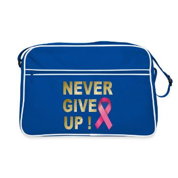 N’abandonnez jamais le ruban rose - Sac Retro - bleu/blanc - Devant