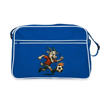 Geißbock Köln - Ziegenstürmer Liga Illustration - Sac Retro - bleu/blanc - Devant