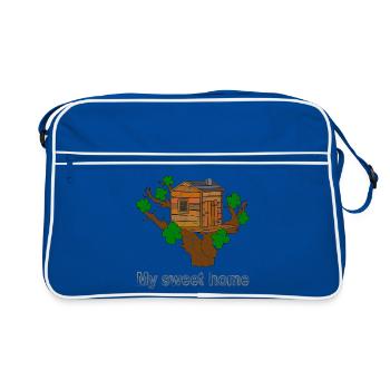 Treehouse - Retro Bag - blue/white - Front