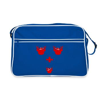 FIRST CHRISTMAS THREESOME REINDEER - Retro Bag - blue/white - Front