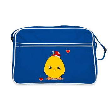 Noël poussin Noël Coeur de Noël - Sac Retro - bleu/blanc - Devant